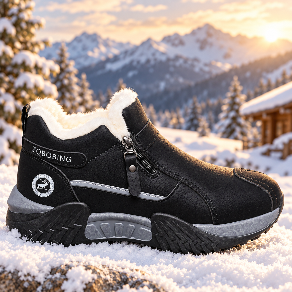 Nora™ | Quilted | Non-Slip Side-Zip Ankle Boots