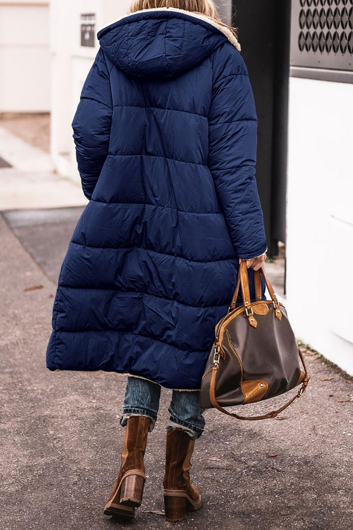 Sofia – Reversible Longline Quilted Coat