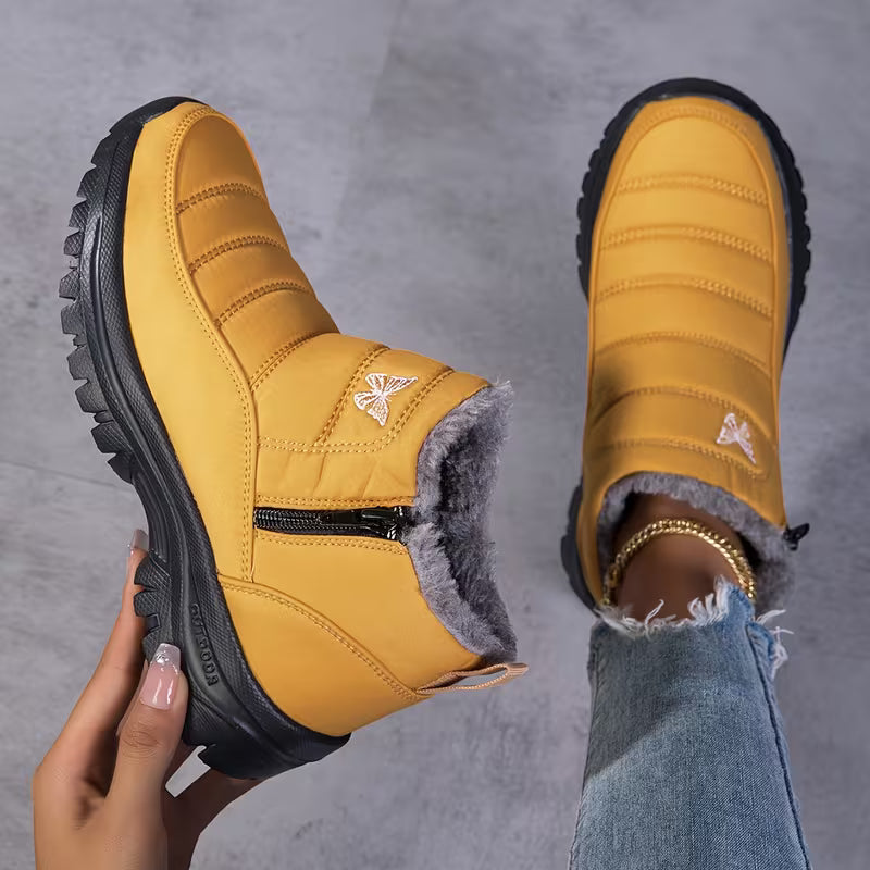 Flora™ | Quilted Waterproof Slip-On Ankle Boots