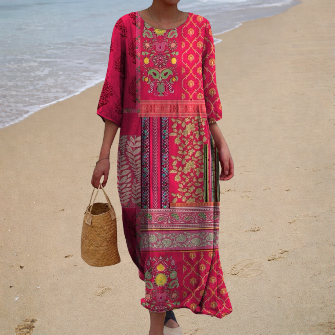 Chic and Comfortable Flowing Long Dress