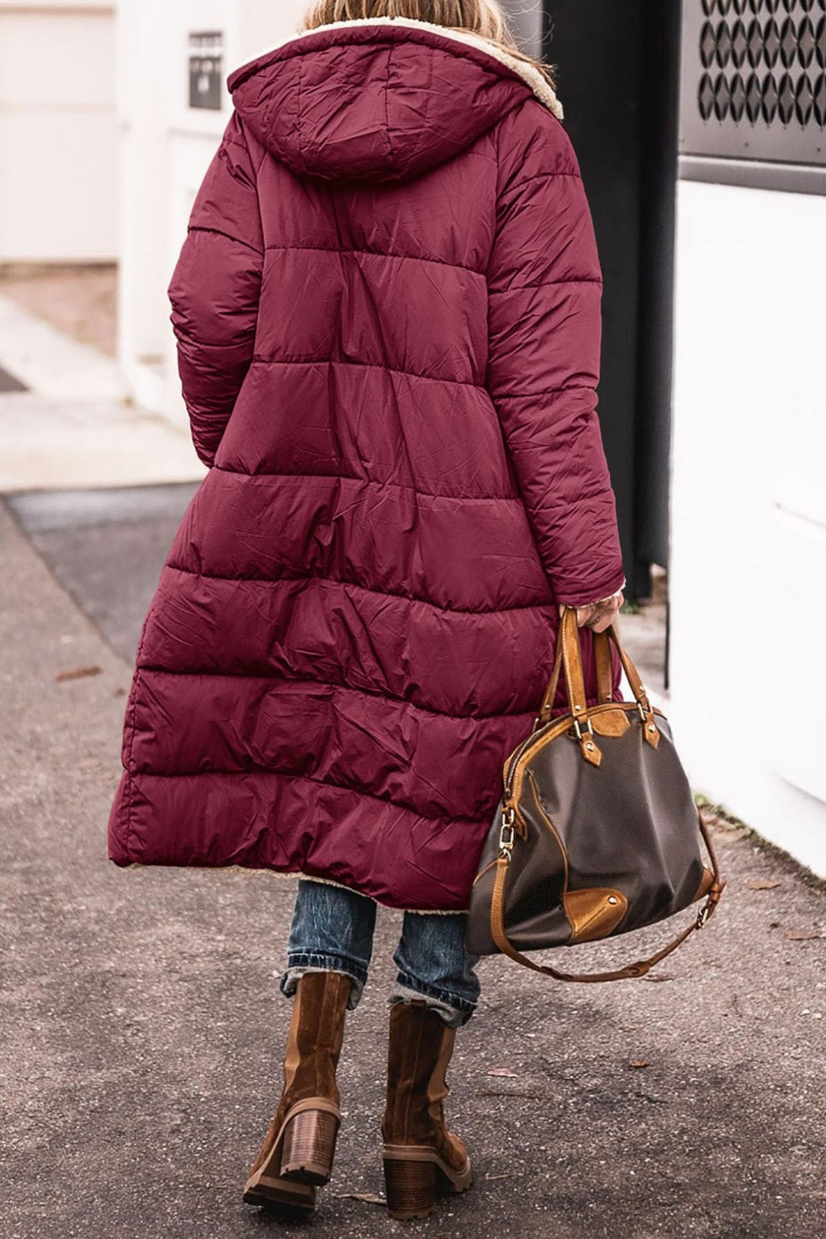 Sofia – Reversible Longline Quilted Coat