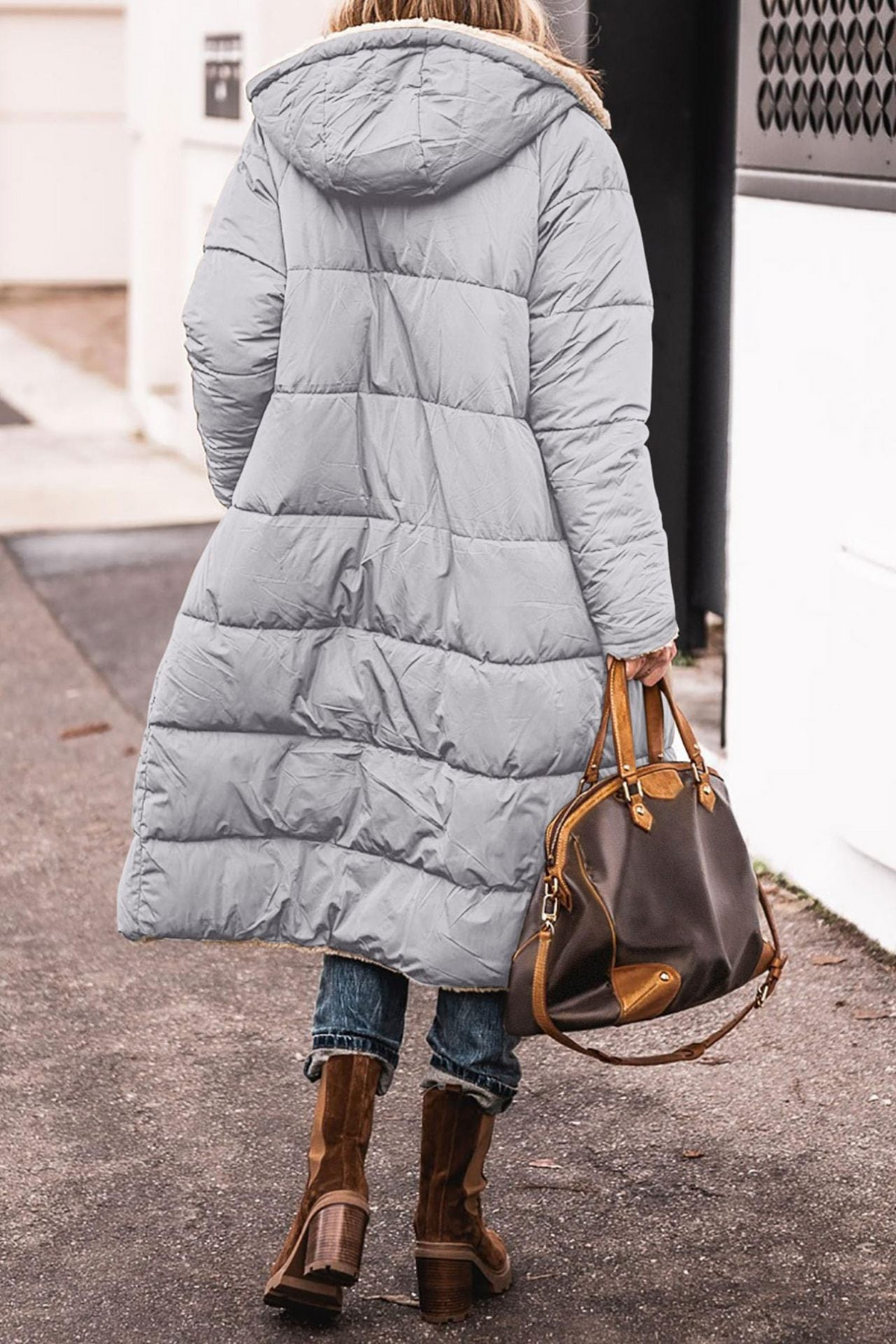 Sofia – Reversible Longline Quilted Coat