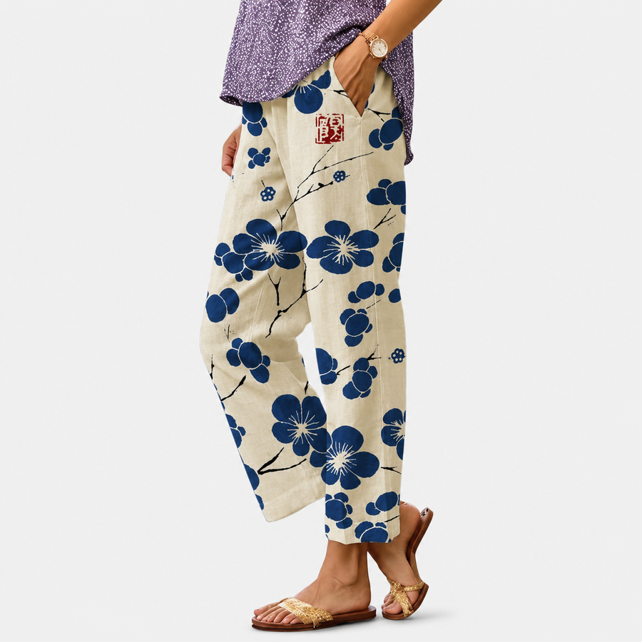 Women's Elastic Waist Trousers