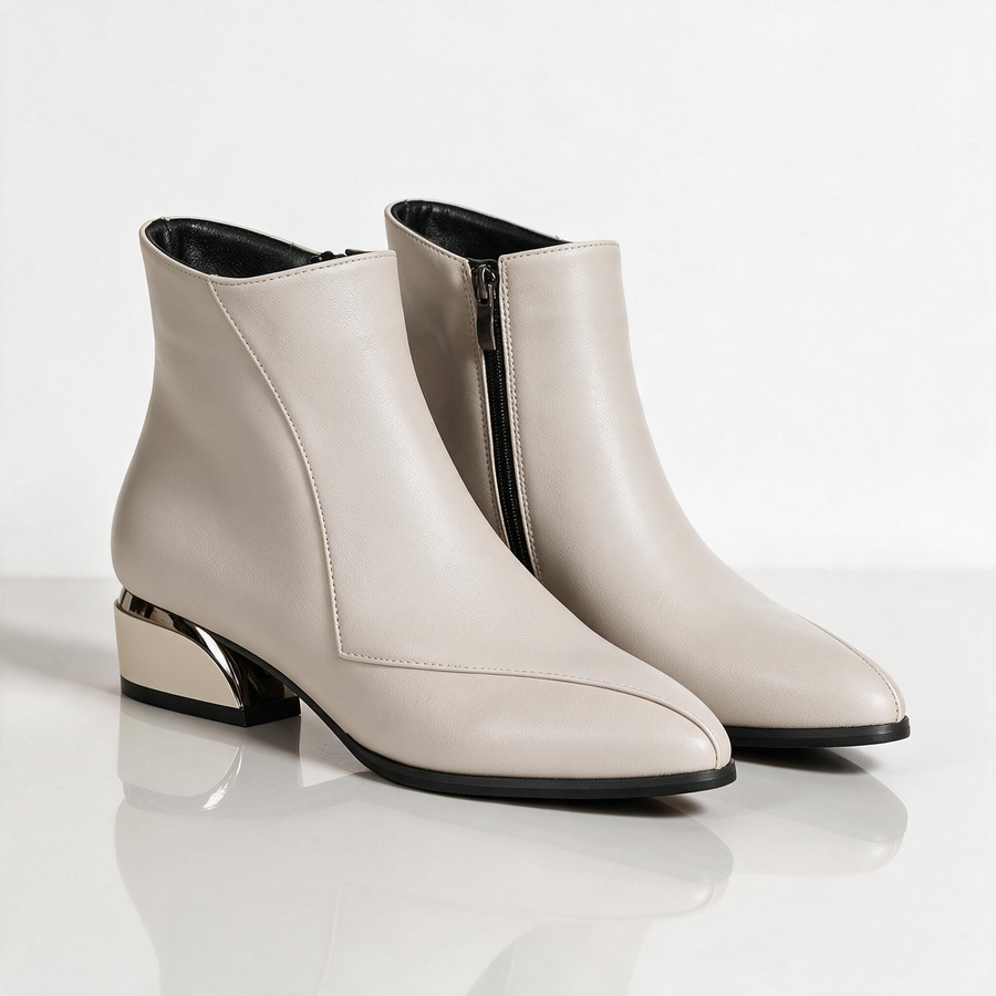 Severina Metal Heel Boots