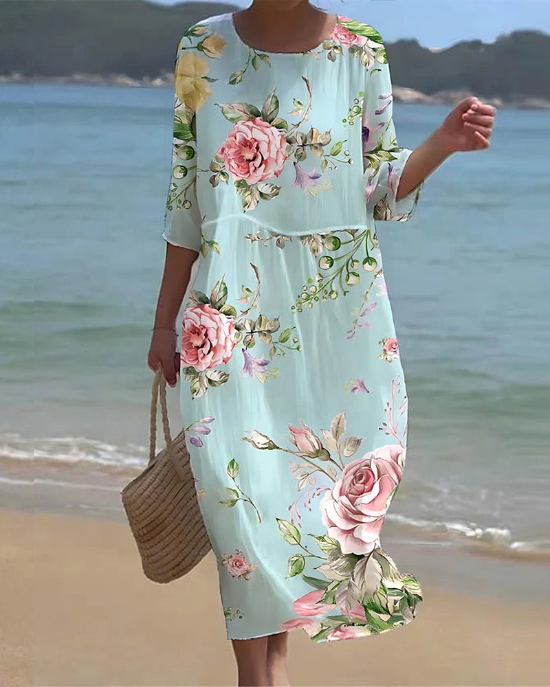 Verity™ | Sunset Bloom Maxi Dress-