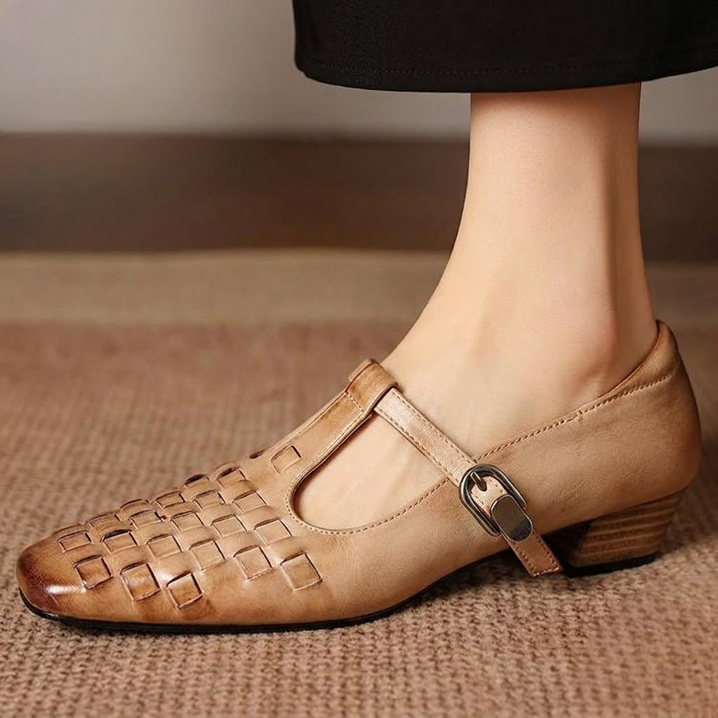 Soretta Genuine Leather Heels