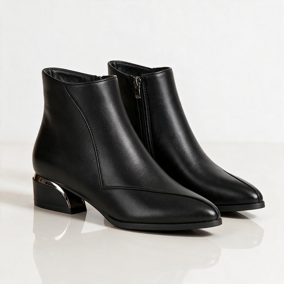 Severina Metal Heel Boots
