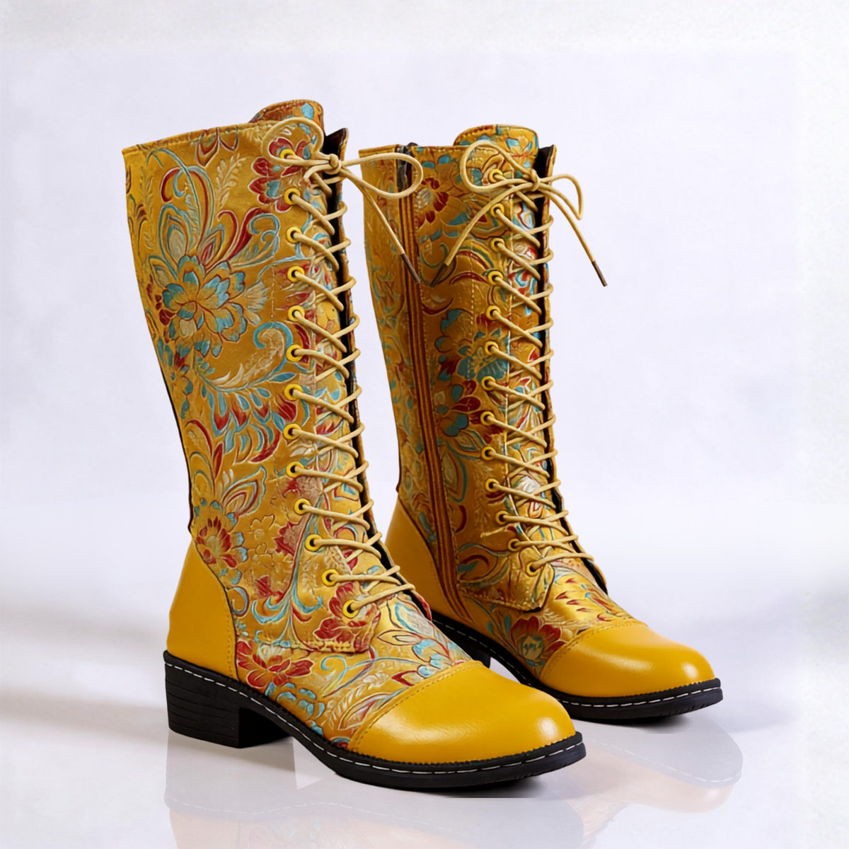 Solvara Floral Boots