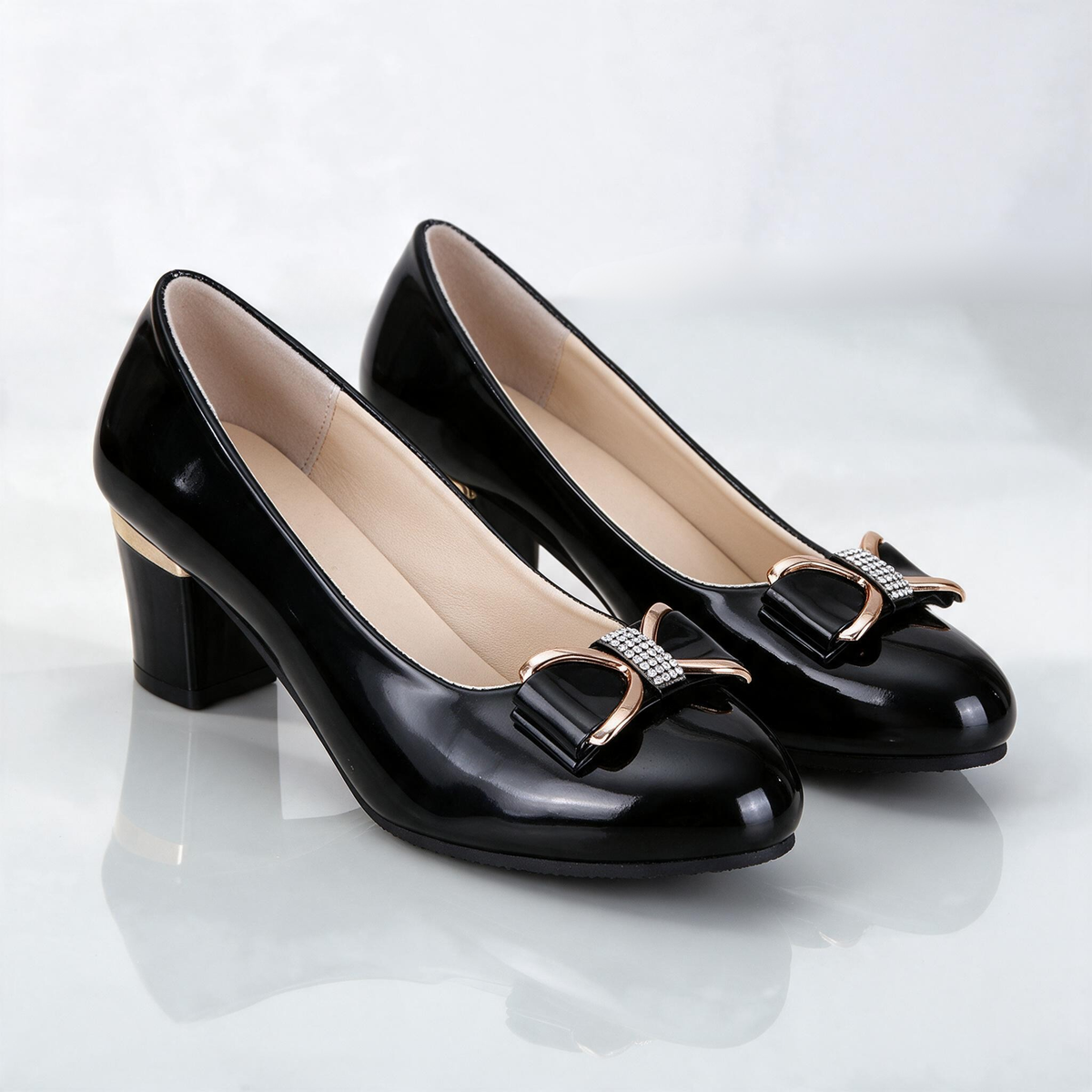 Marcella Bow Block Heels