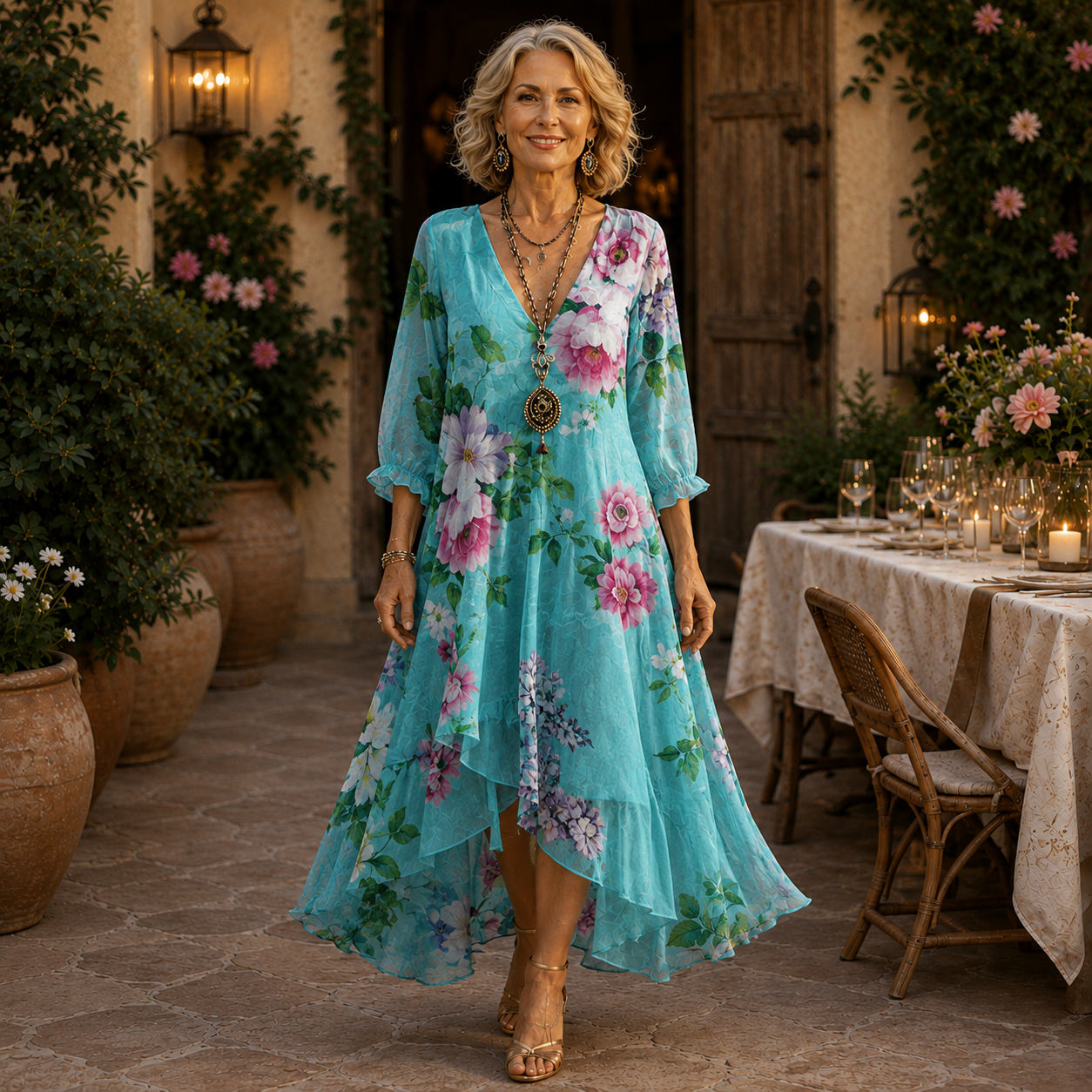 Janessa | Effortless Floral Midi Dress