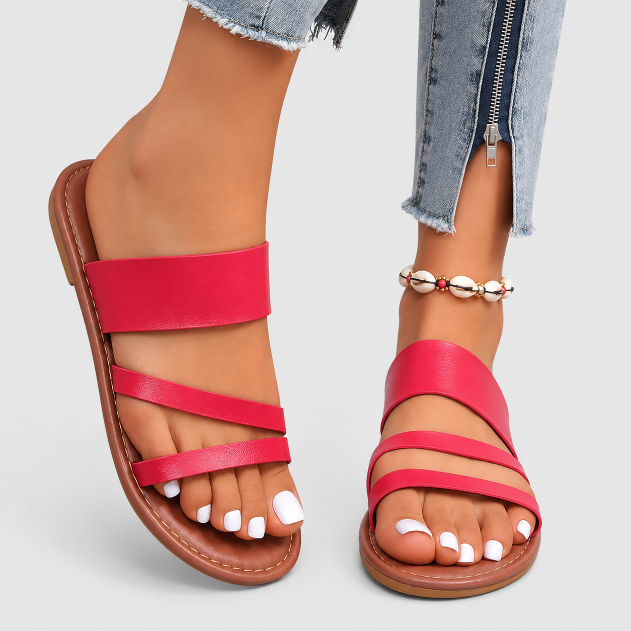 Casual and Comfortable Flat Sandals