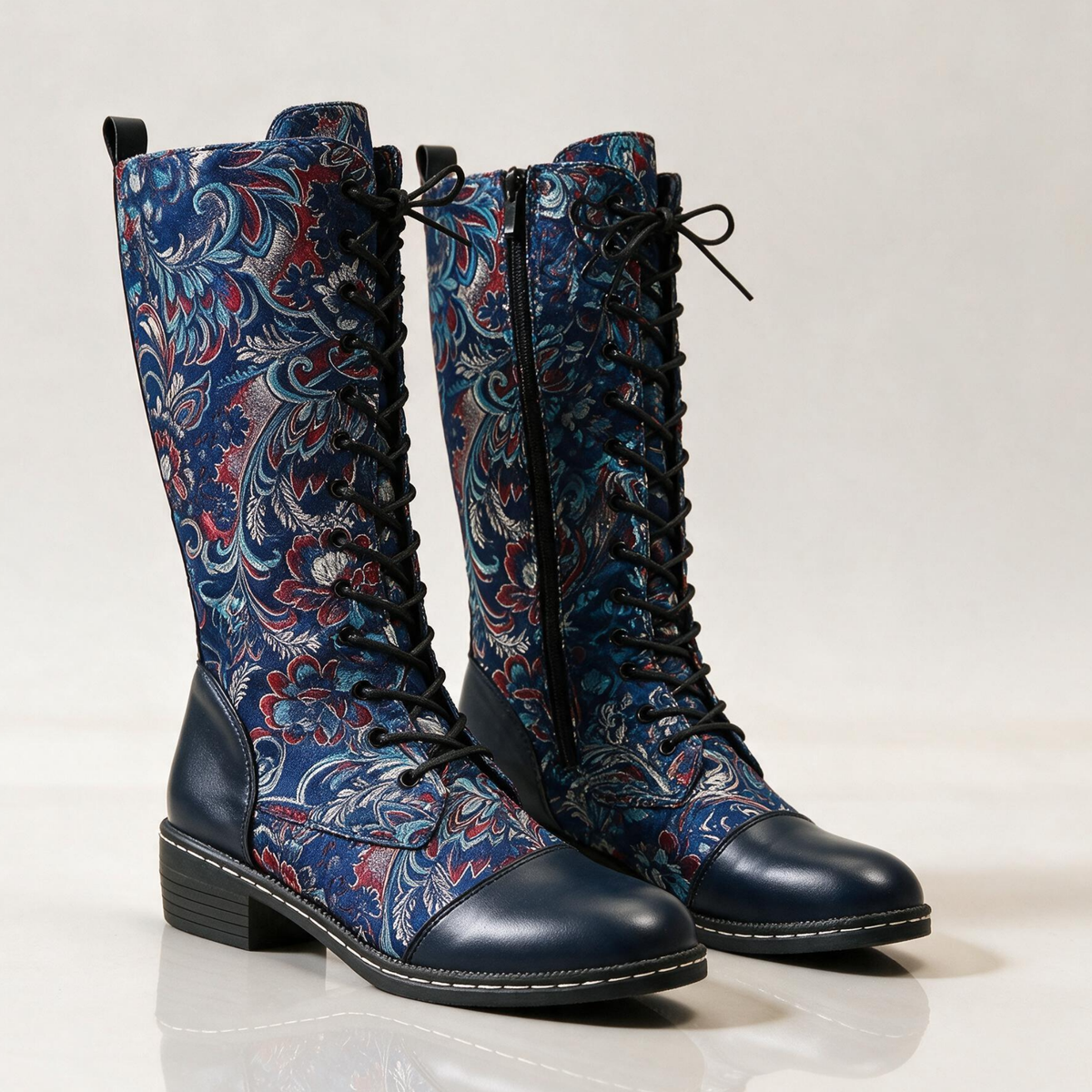 Solvara Floral Boots