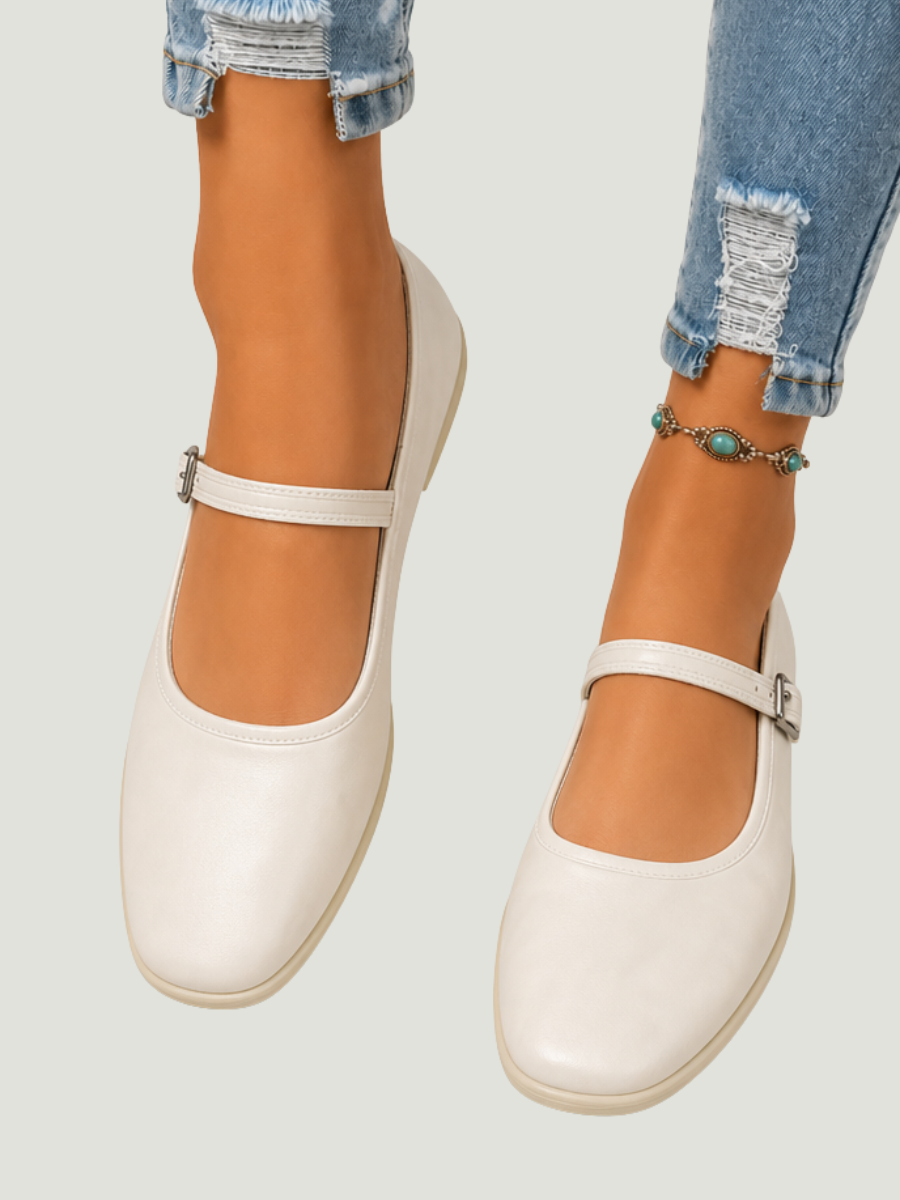 Julia - Round-Toe Casual Flats