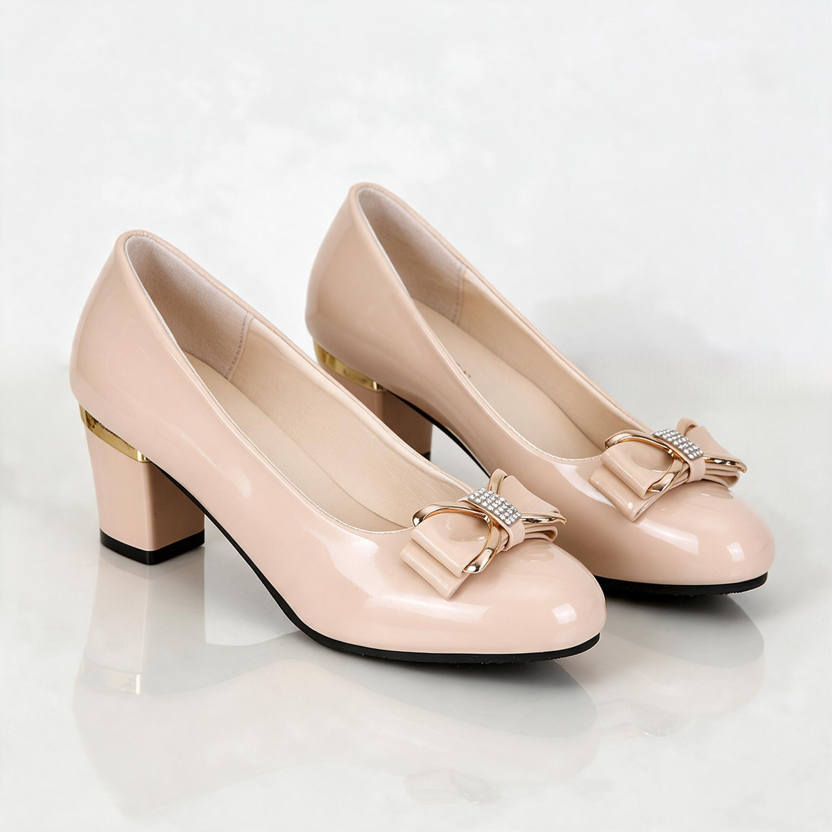 Marcella Bow Block Heels
