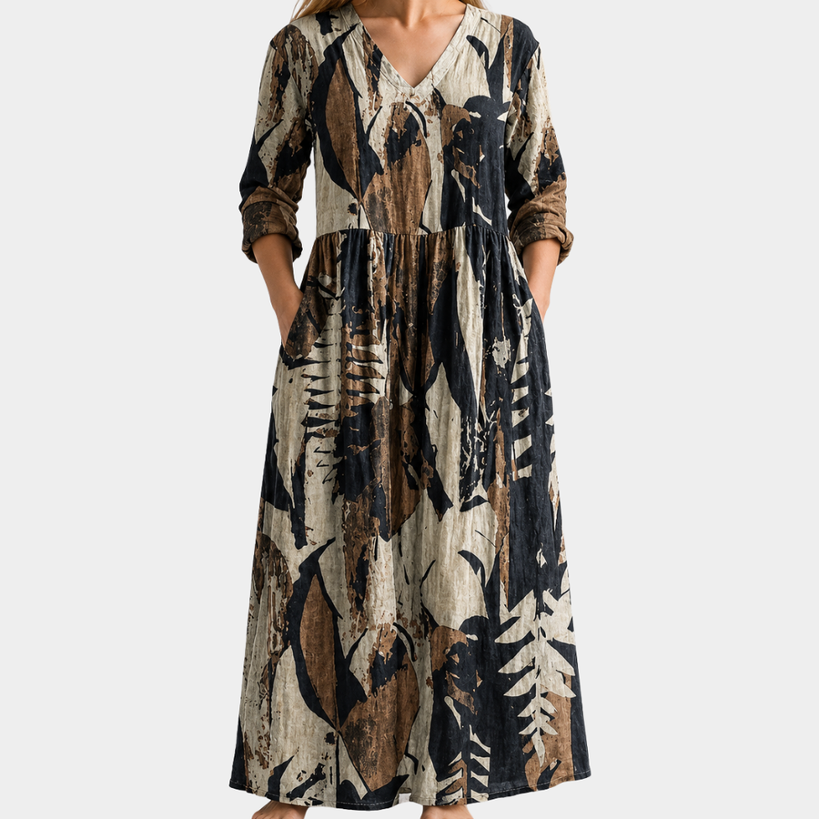 Rustic Woodland Leaf Dress