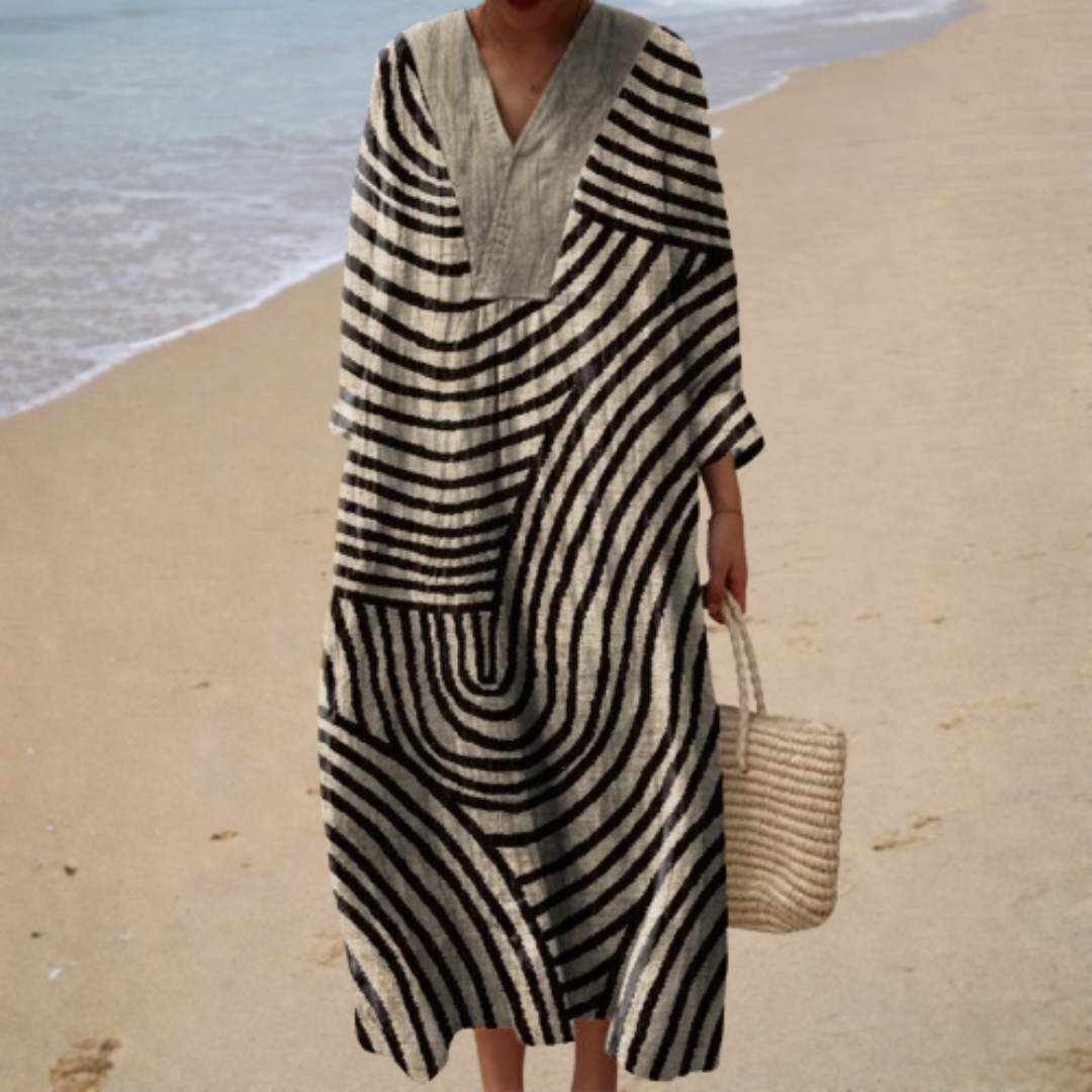 Summer Printed Dress that Flatters
