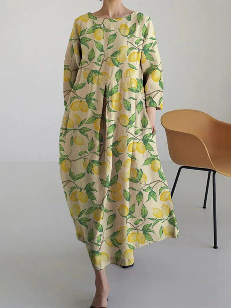 Meredith | Relaxed Botanical Maxi Dress