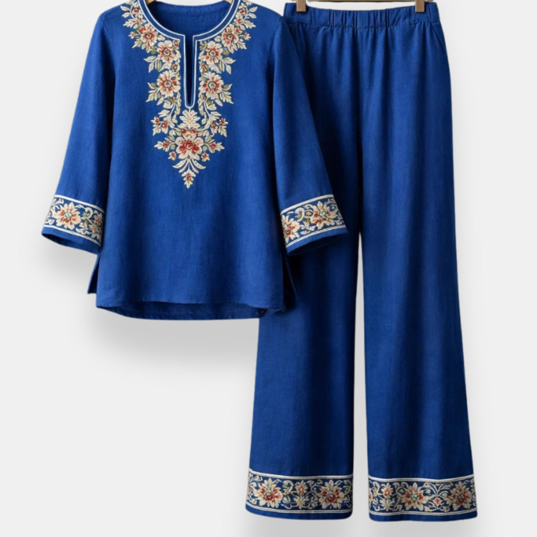 Nita™ Embroidered Tunic and Pants Set