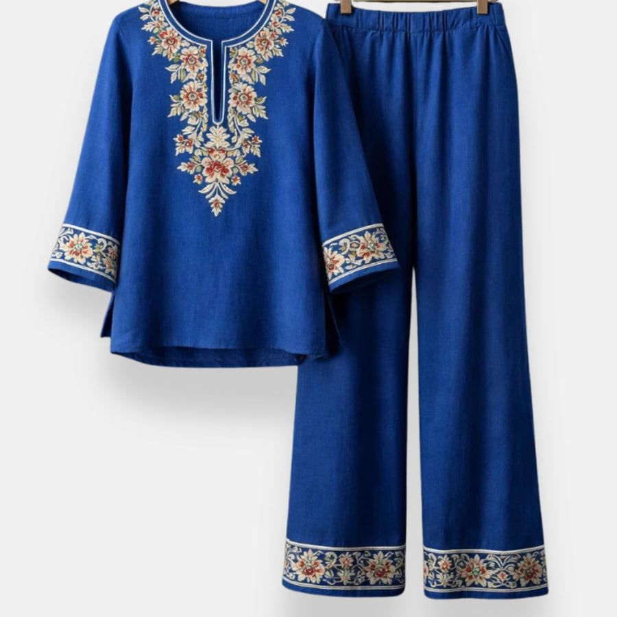 Nita™ Embroidered Tunic and Pants Set