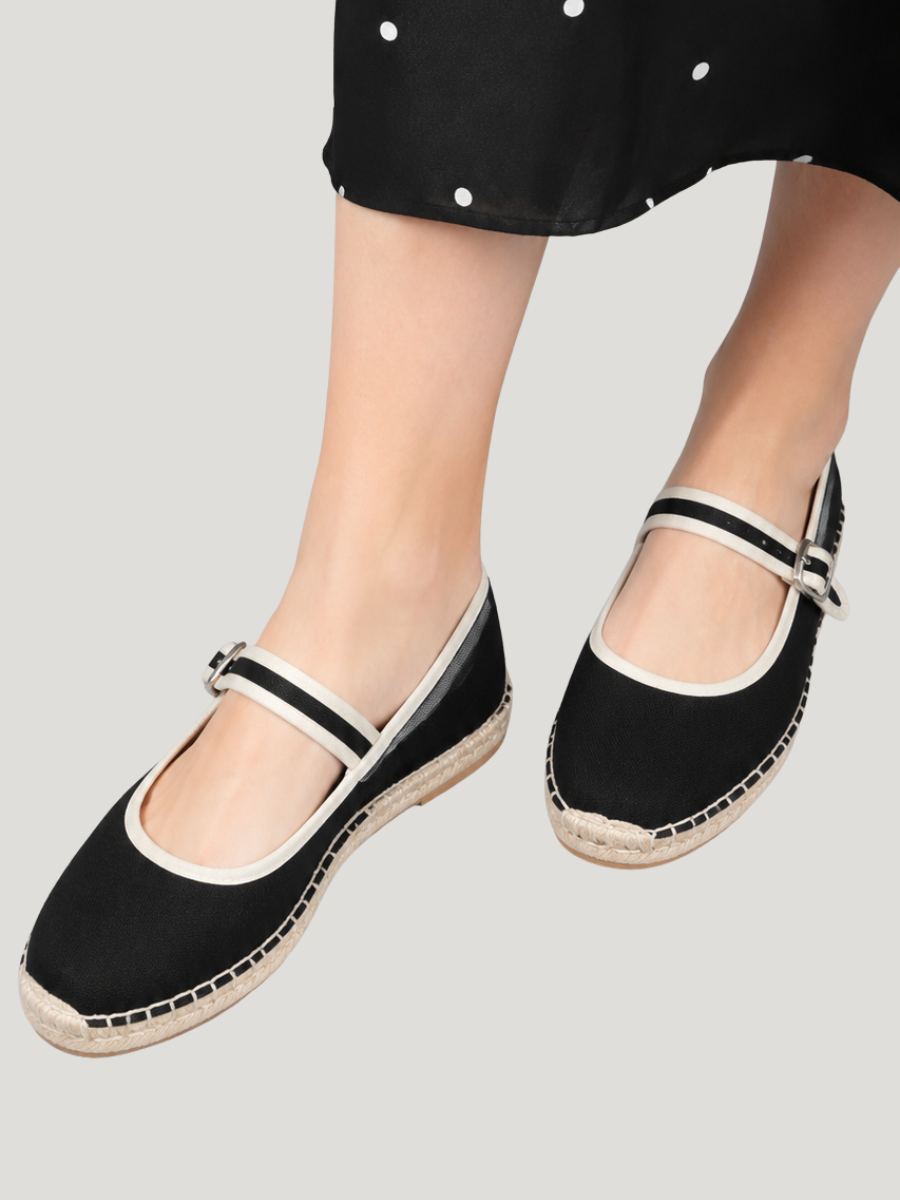 Brielle - Soft Buckle-Strap Flats