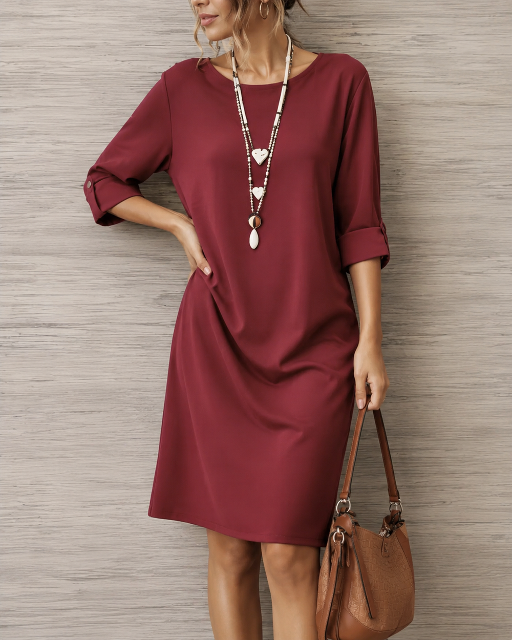 ODETTE | TUMMY-CONTOURING MIDI DRESS