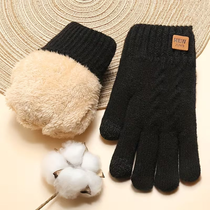 Mila – Warm Fleece-Lined Winter Gloves