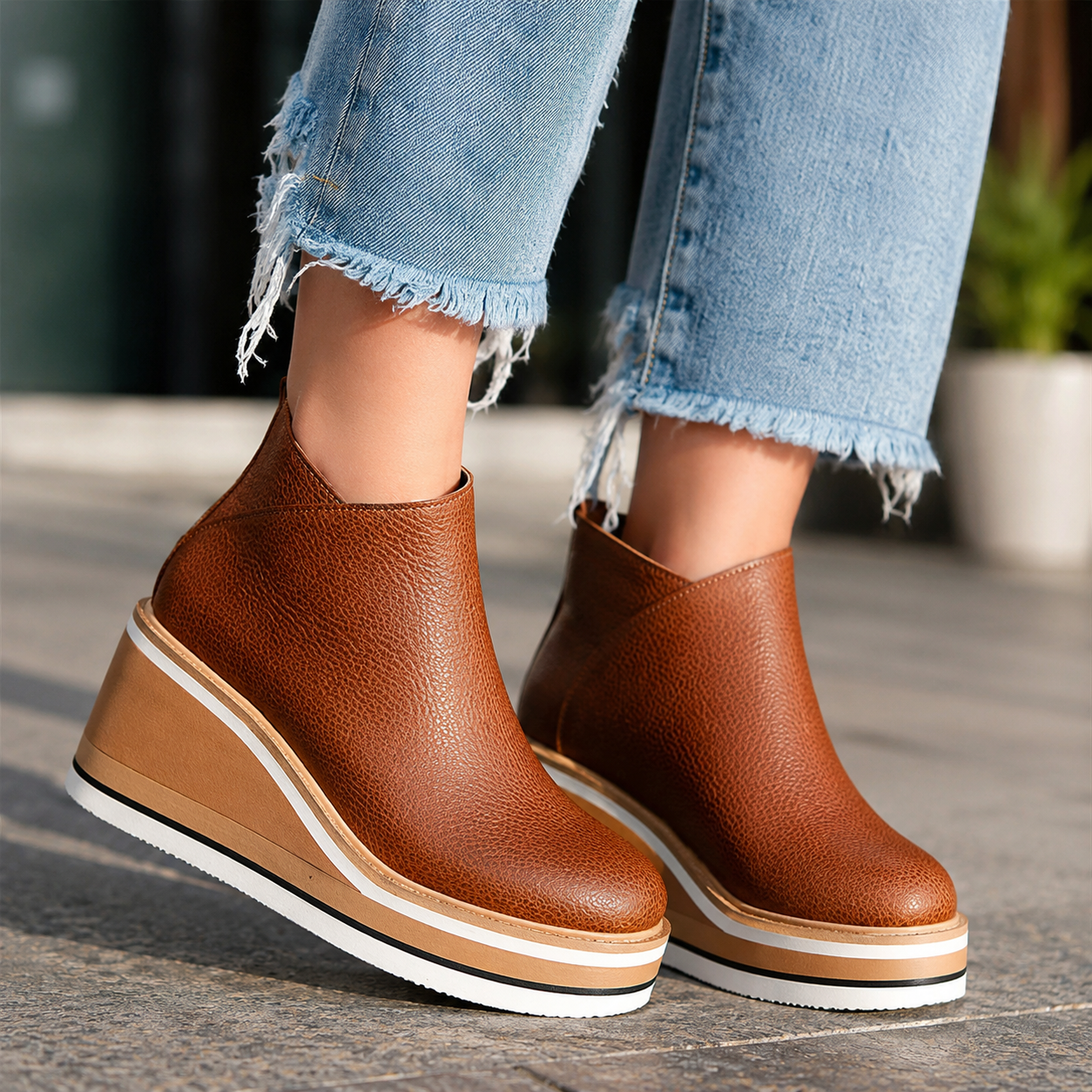 Elsie Wedge Bootie