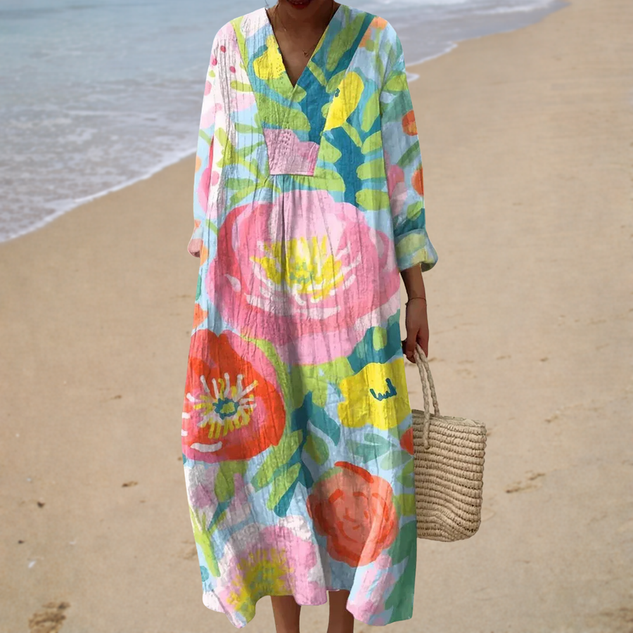 Summer Printed Dress that Flatters