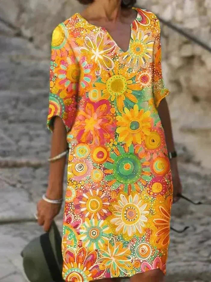 Anouk™ | Vibrant Floral Maxi Dress-