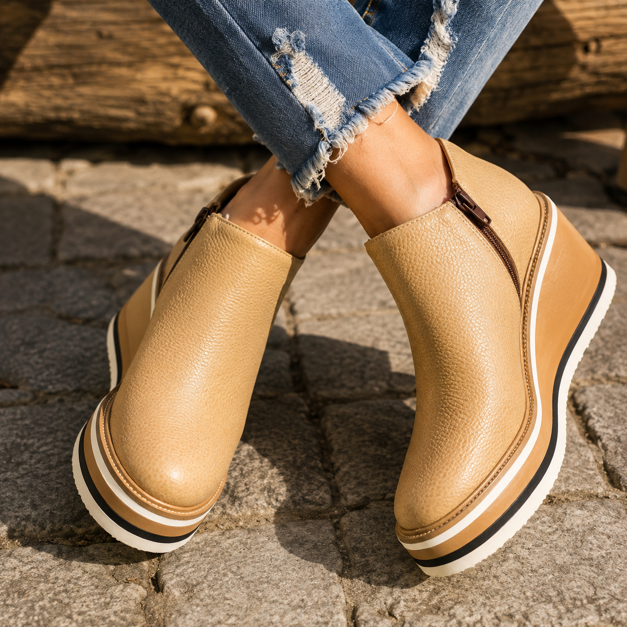 Elsie Wedge Bootie