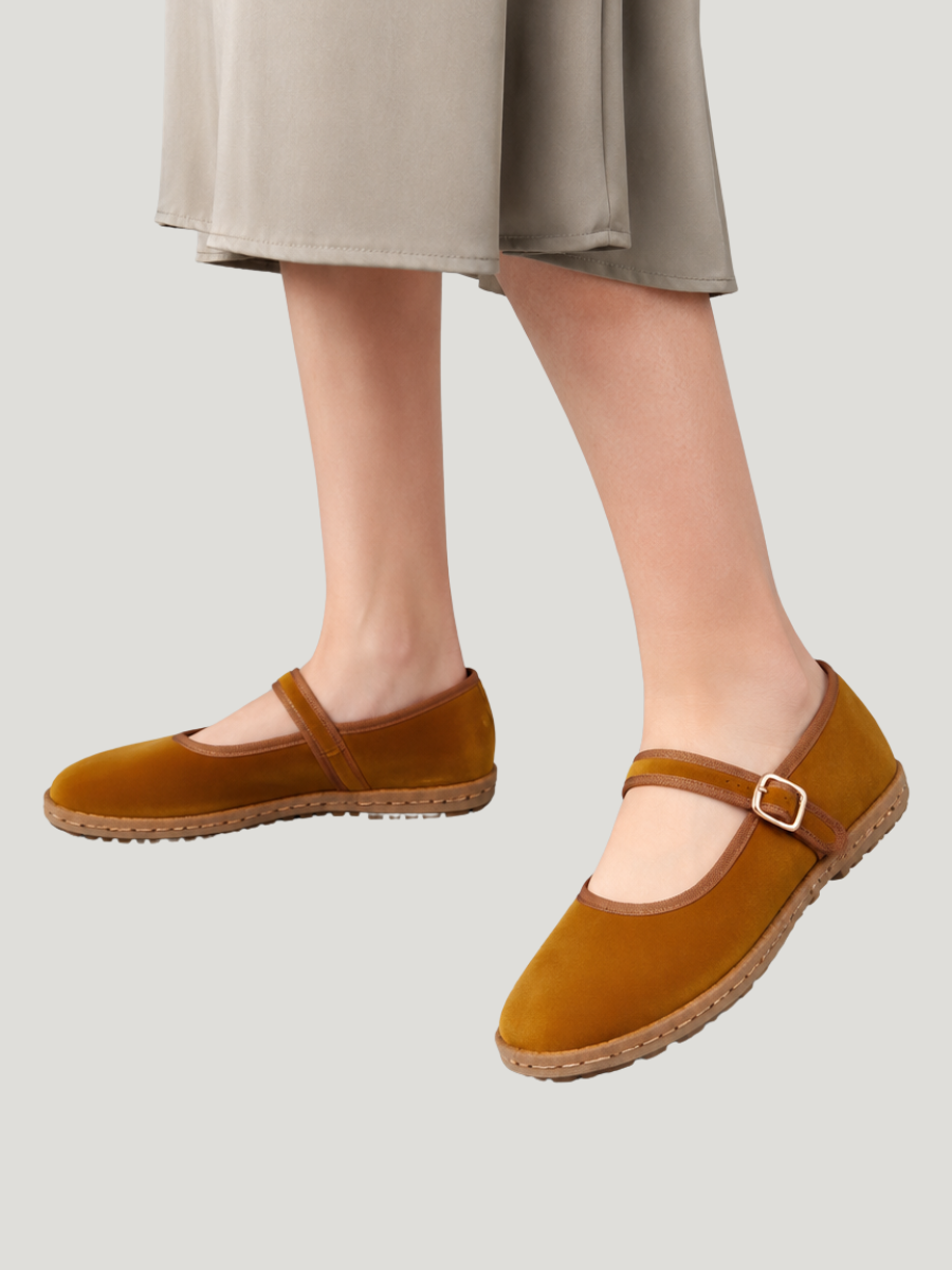 Mackenzie - Vintage-Inspired Mary Jane Flats