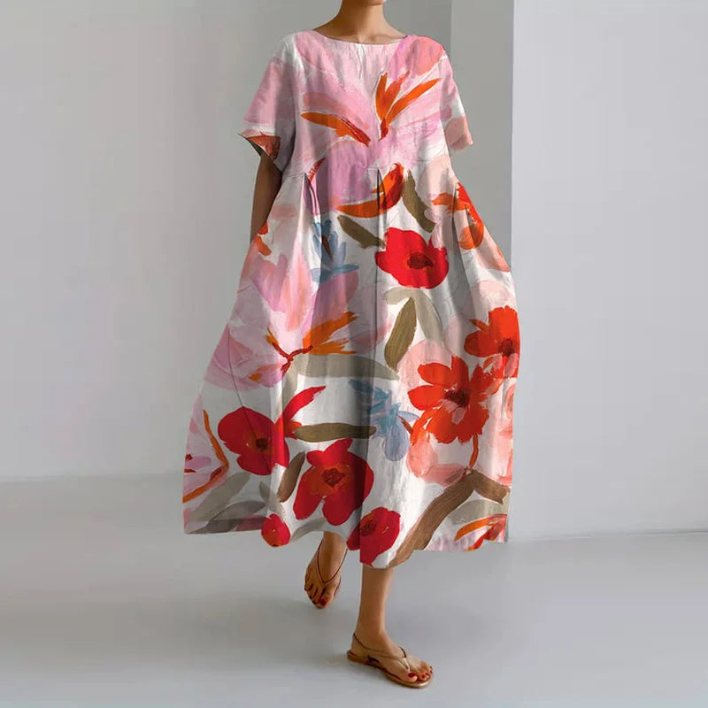 Faith | Painterly Floral Maxi Dress