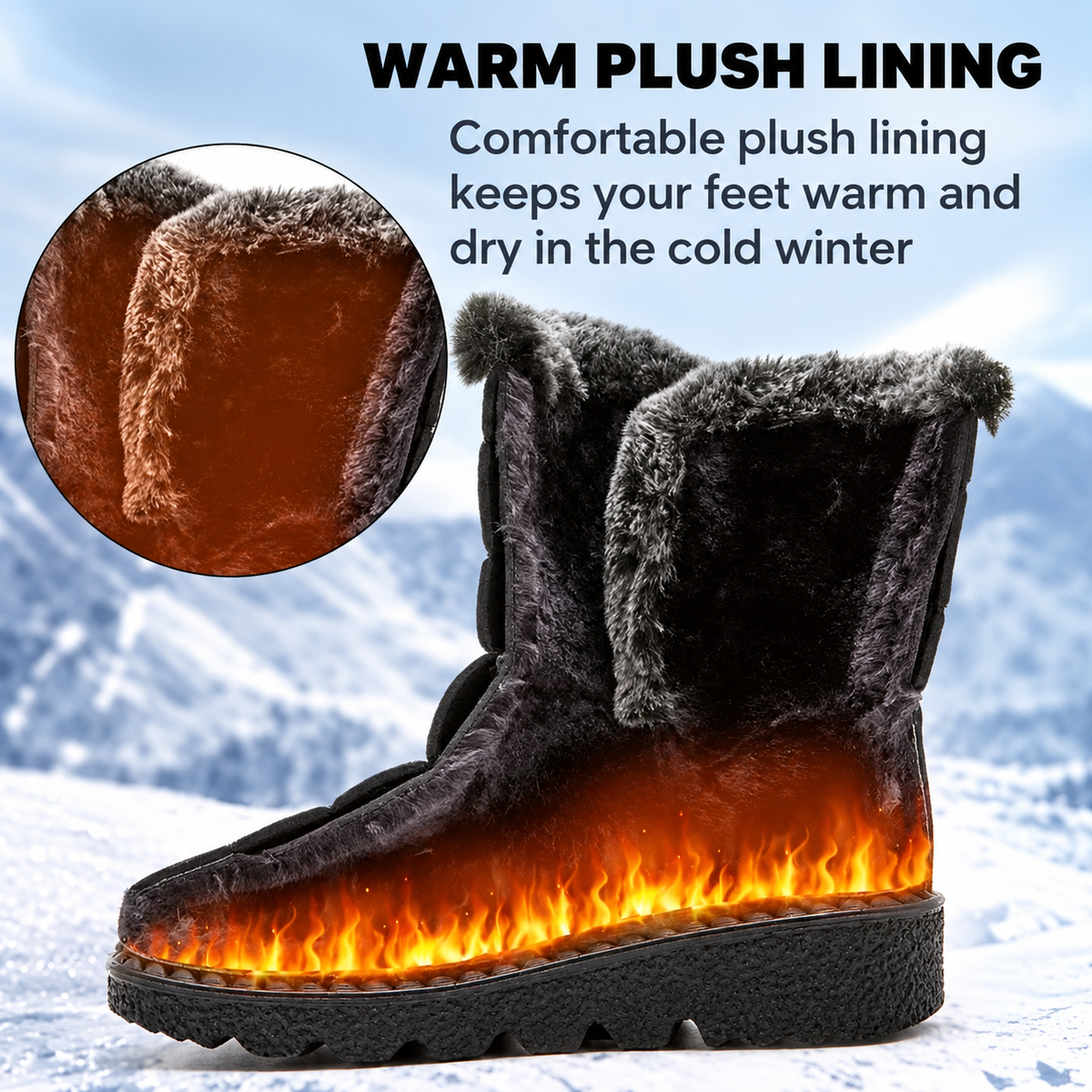 Mila™ | Quilted | Waterproof Non-Slip Mid-Calf Boots