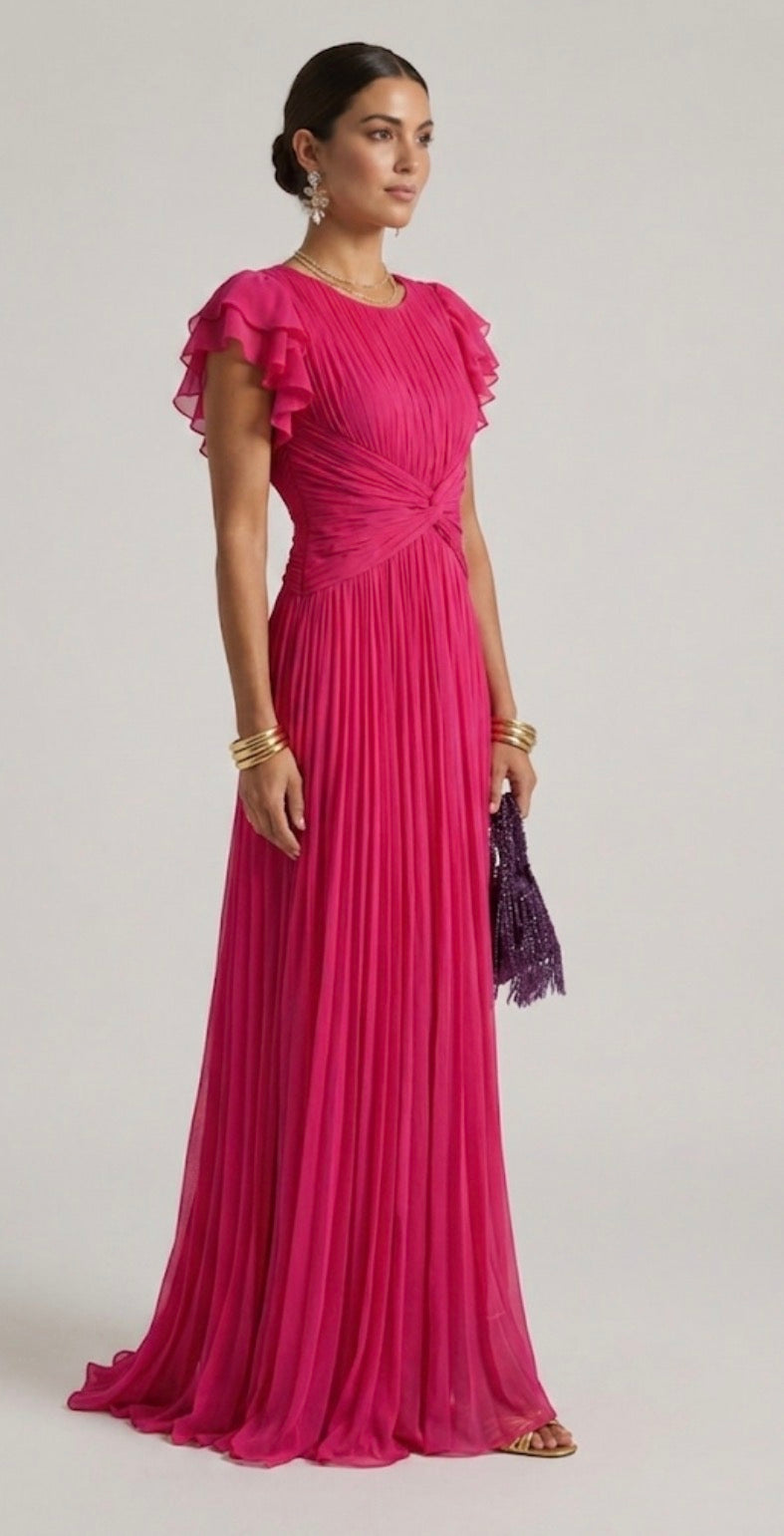 Pleated Evening Dress