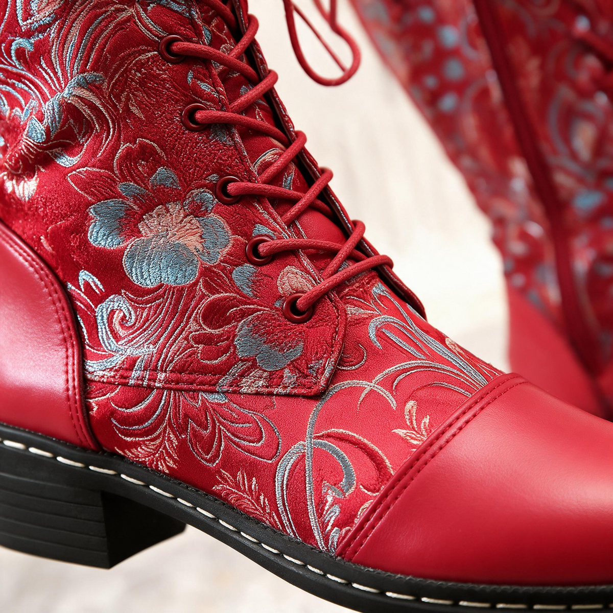 Solvara Floral Boots