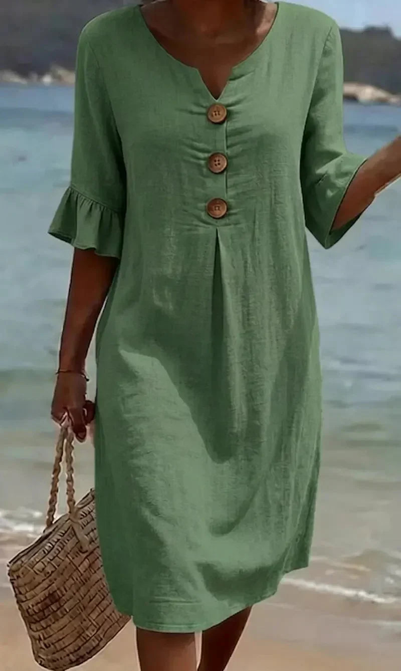 Radmila™ | Textured Long Sleeve Dress-