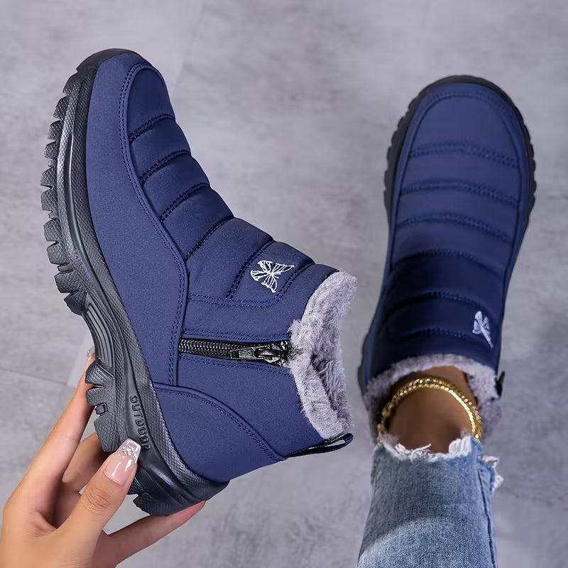 Flora™ | Quilted Waterproof Slip-On Ankle Boots