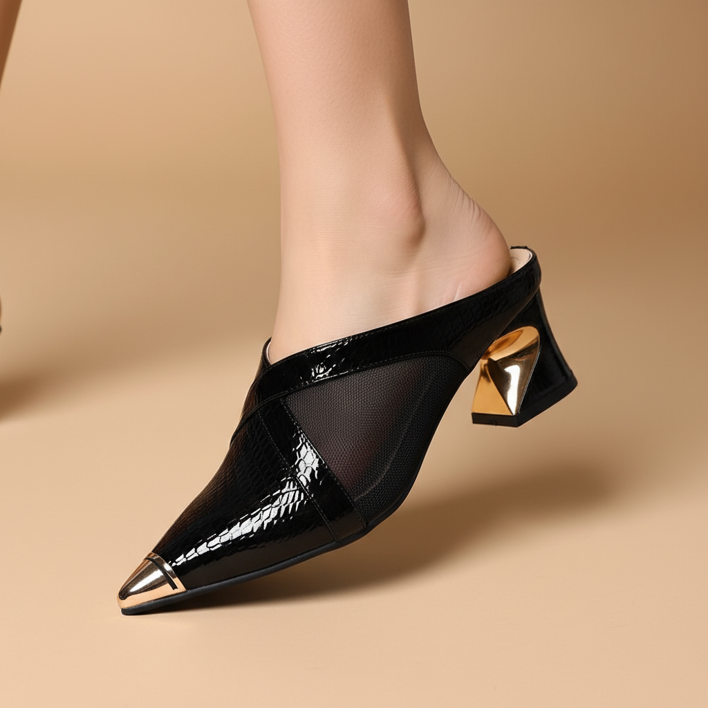 Valencia Leather Mules