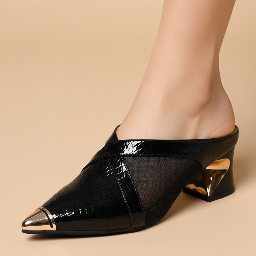 Valencia Leather Mules