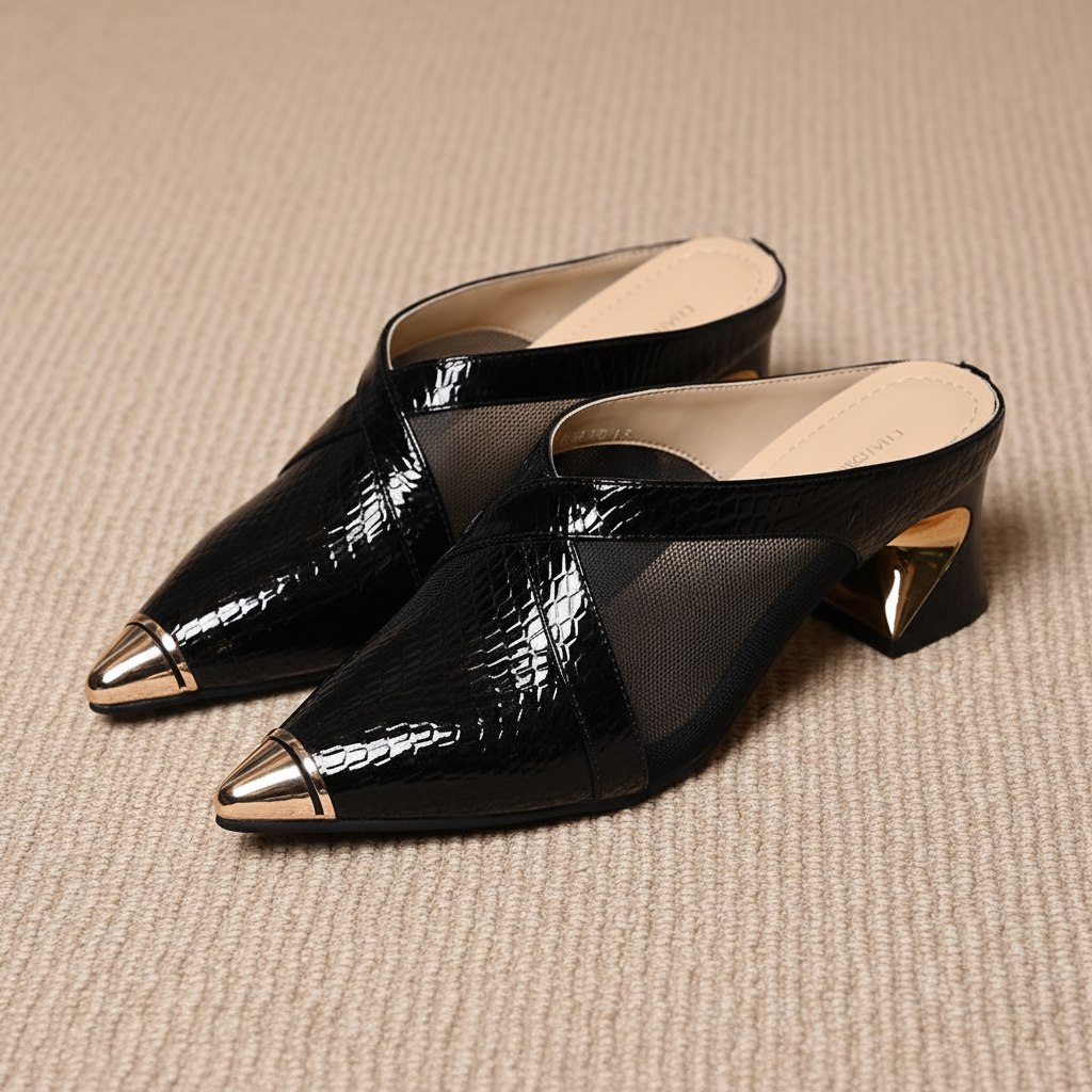 Valencia Leather Mules