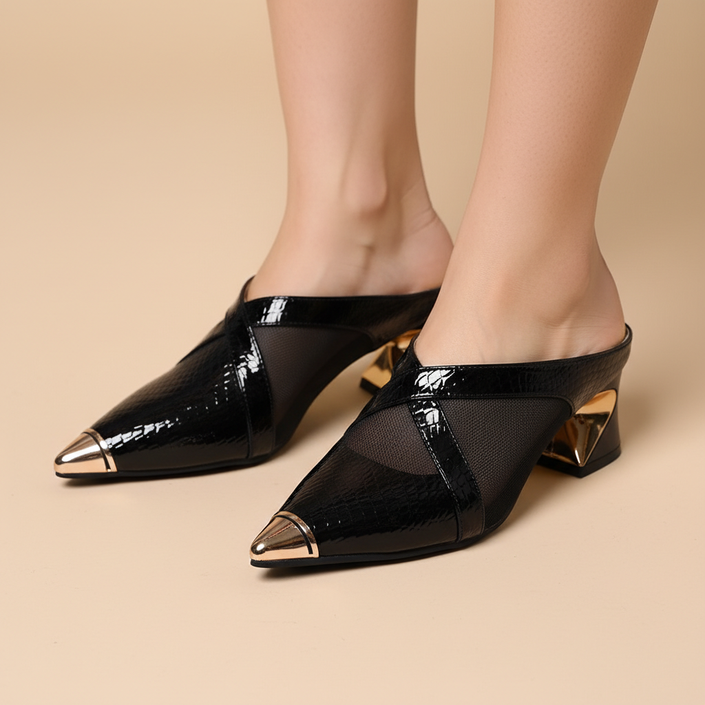 Valencia Leather Mules
