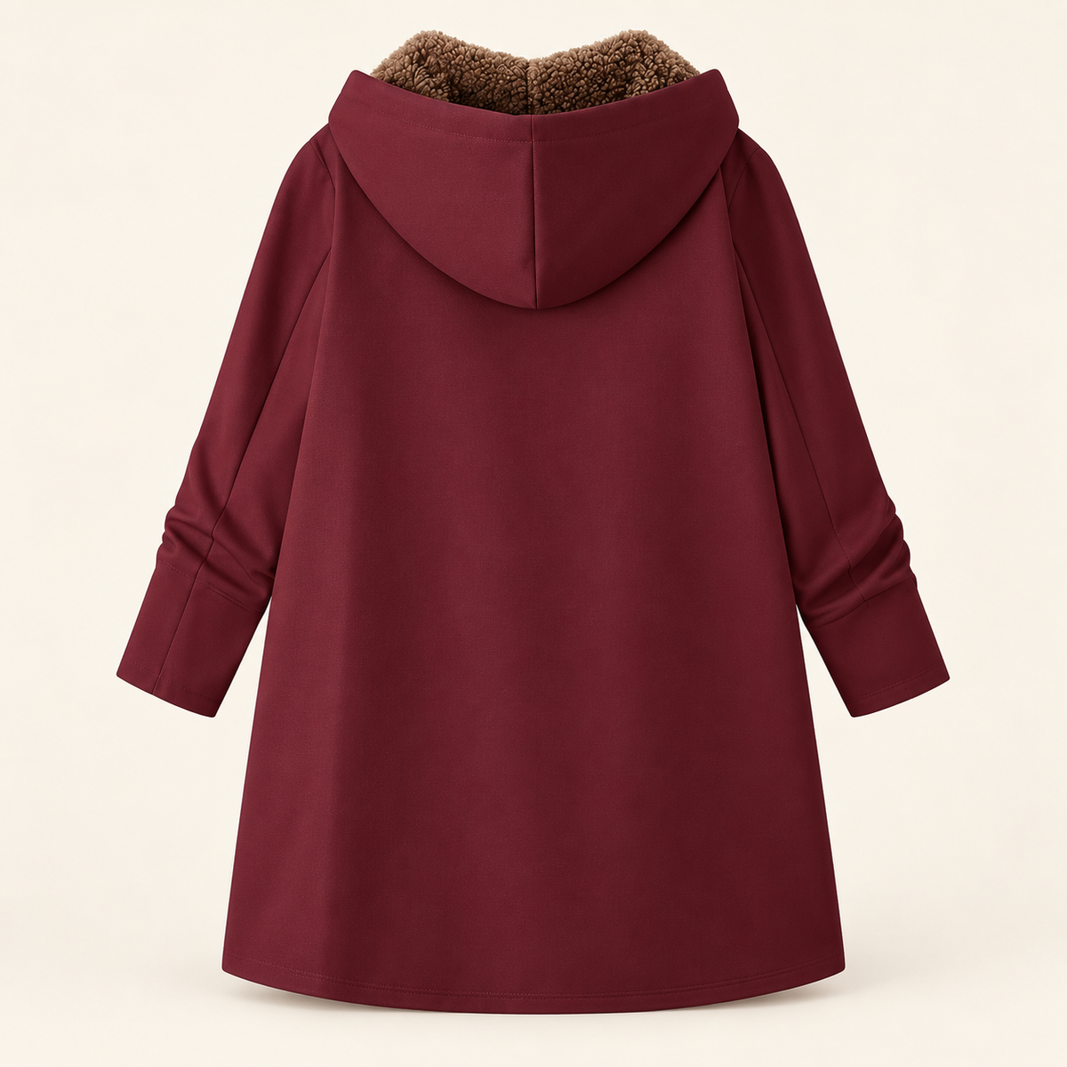 Evelyn | Cozy Sherpa-Lined Hooded Cardigan Coat