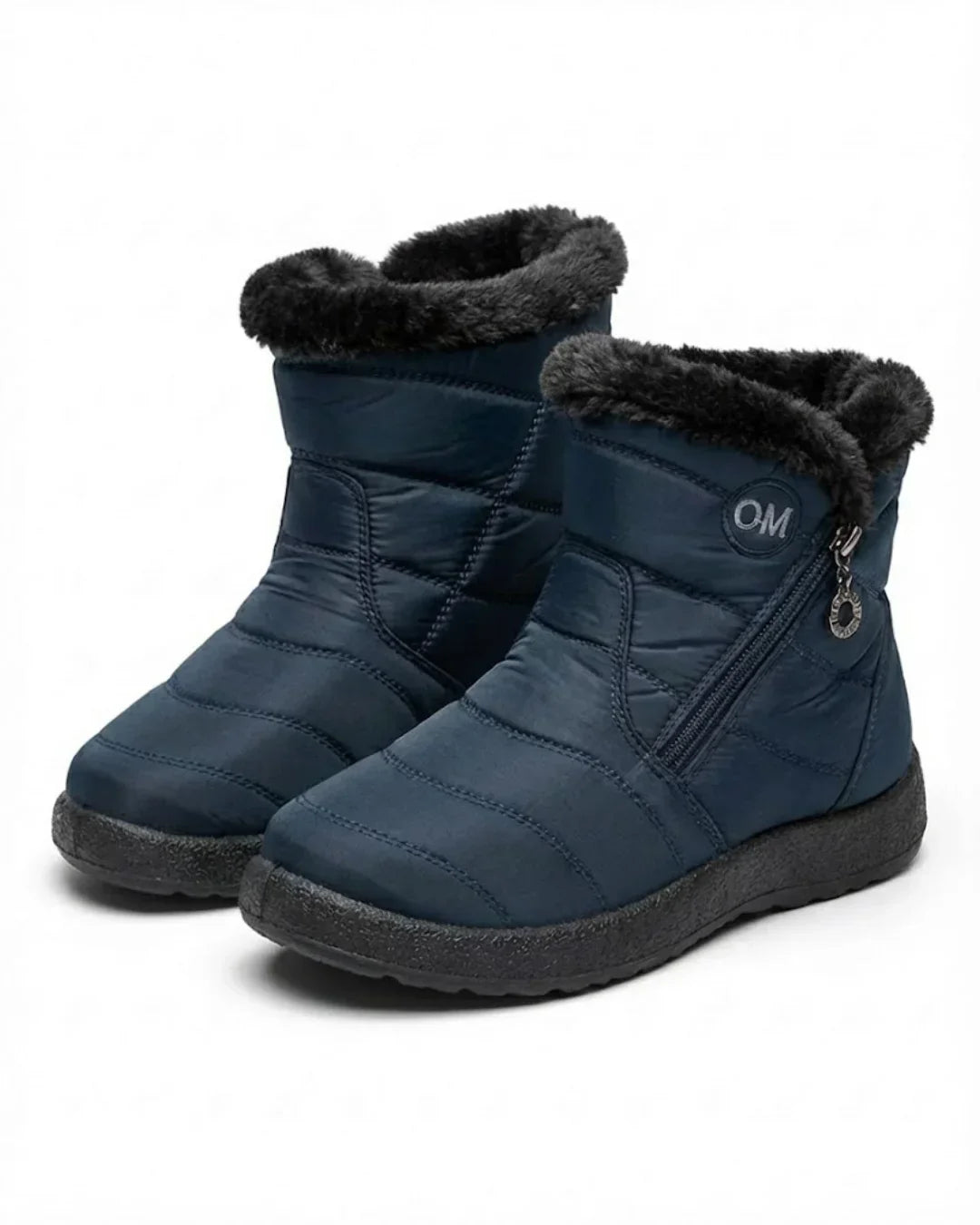 Women’s Quilted Fleece-Lined Zip Ankle Boots