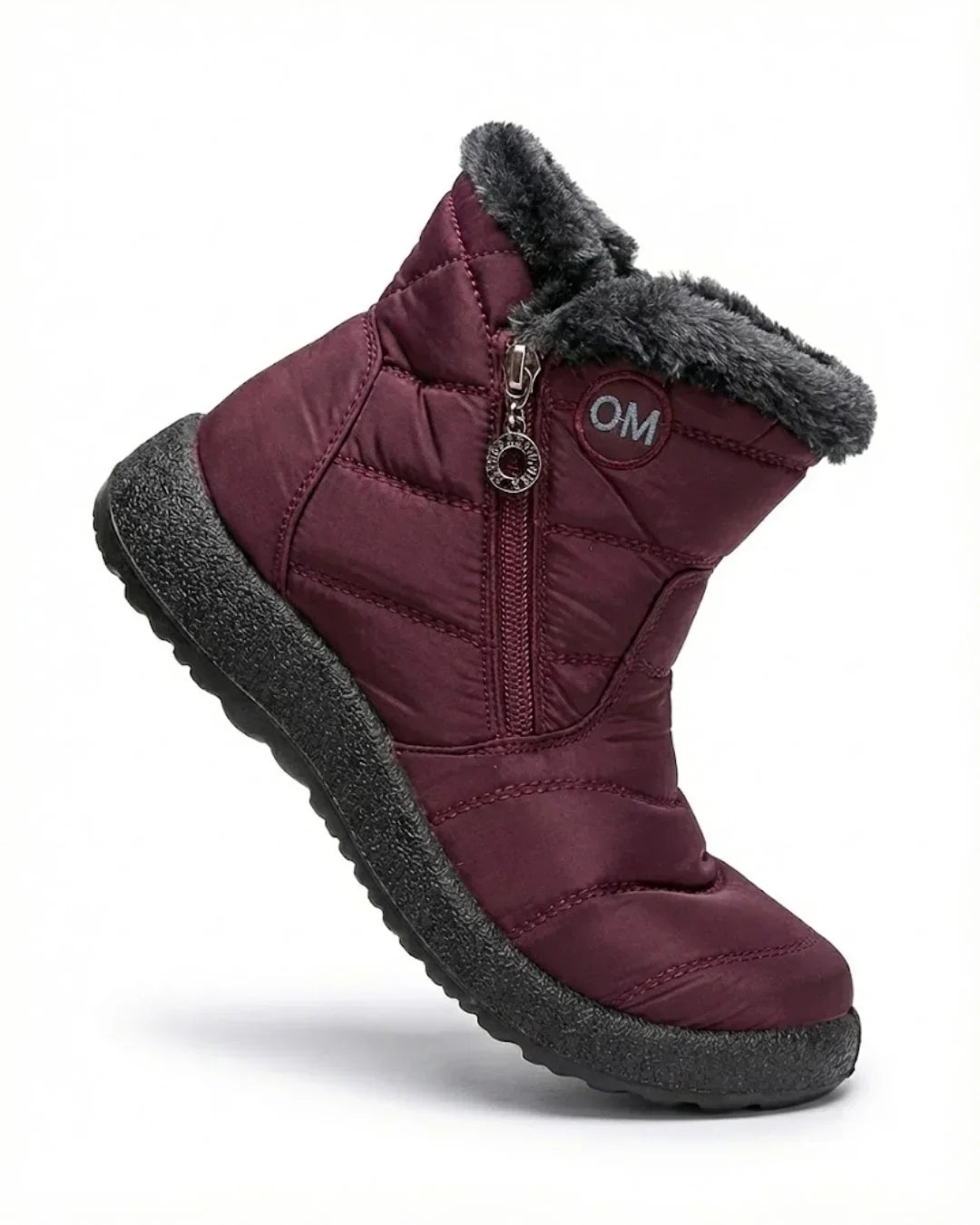 Women’s Quilted Fleece-Lined Zip Ankle Boots