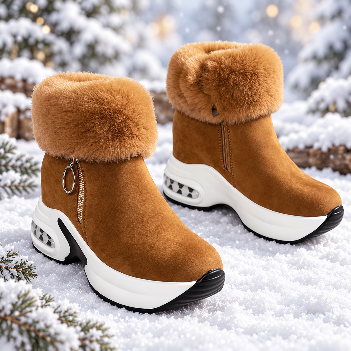 Maya™ | Plush-Lined | Thick-Sole Comfort Boots