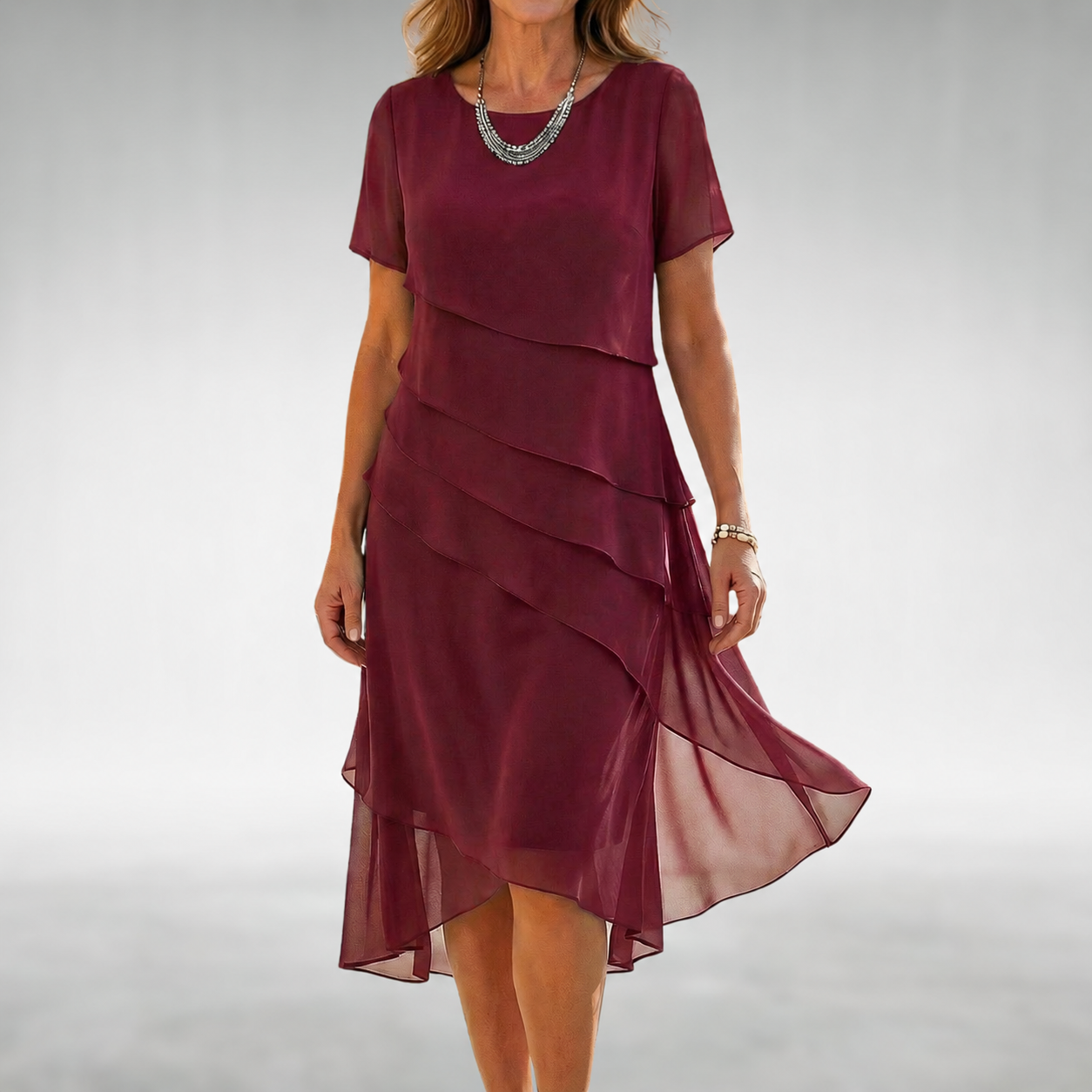 Vinna™ Layered Midi Dress