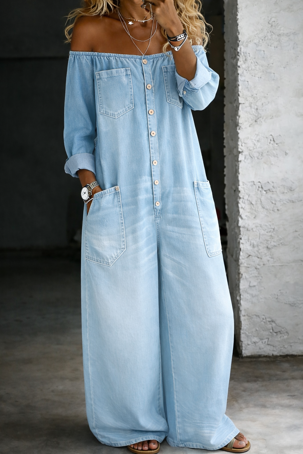 Ramona | Relaxed Off-Shoulder Jumpsuit