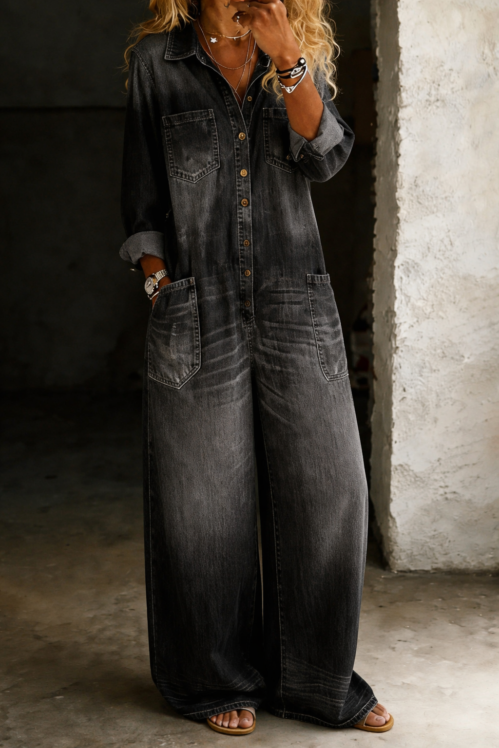 Talia | Relaxed Wide-Leg Jumpsuit