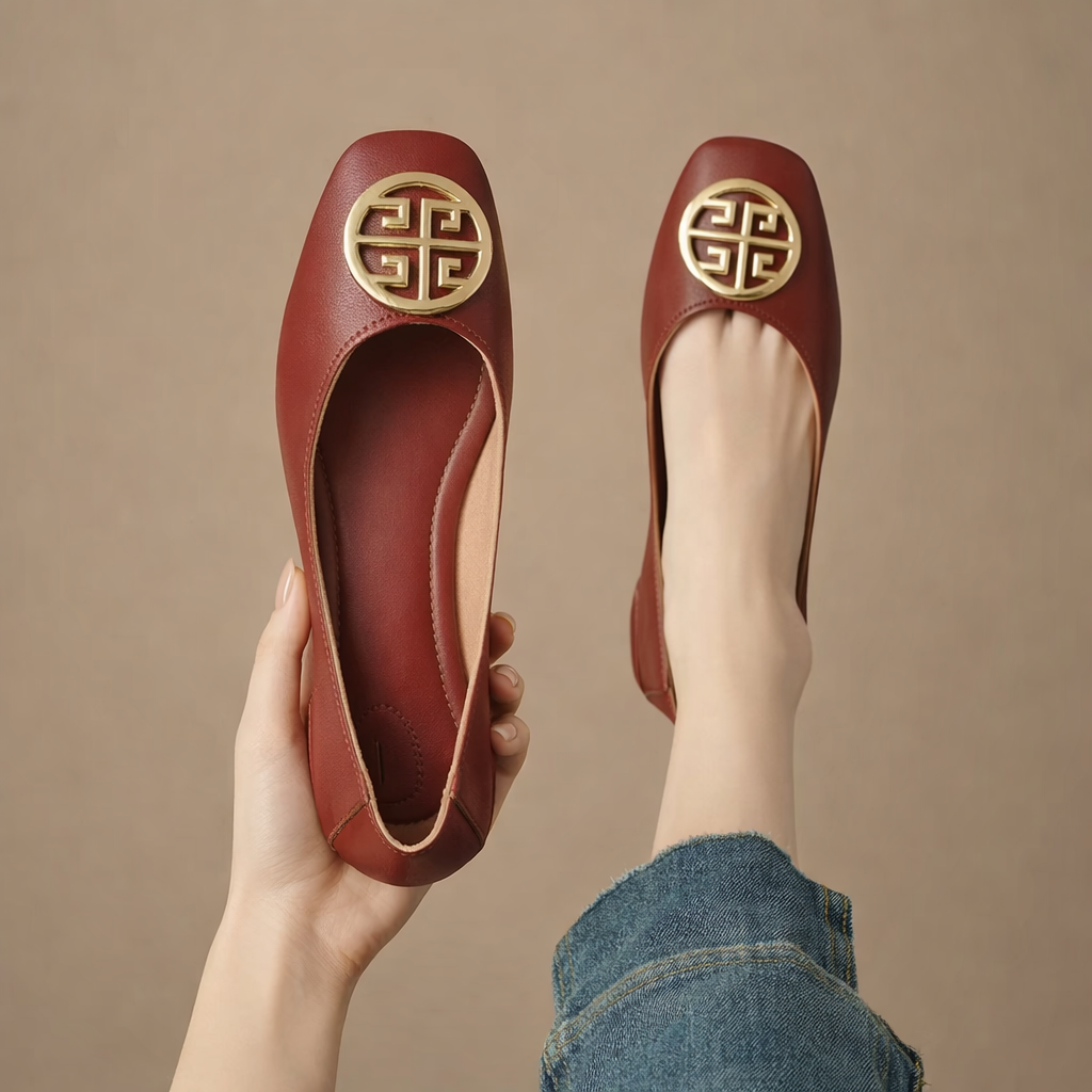 Archard Leather Flats