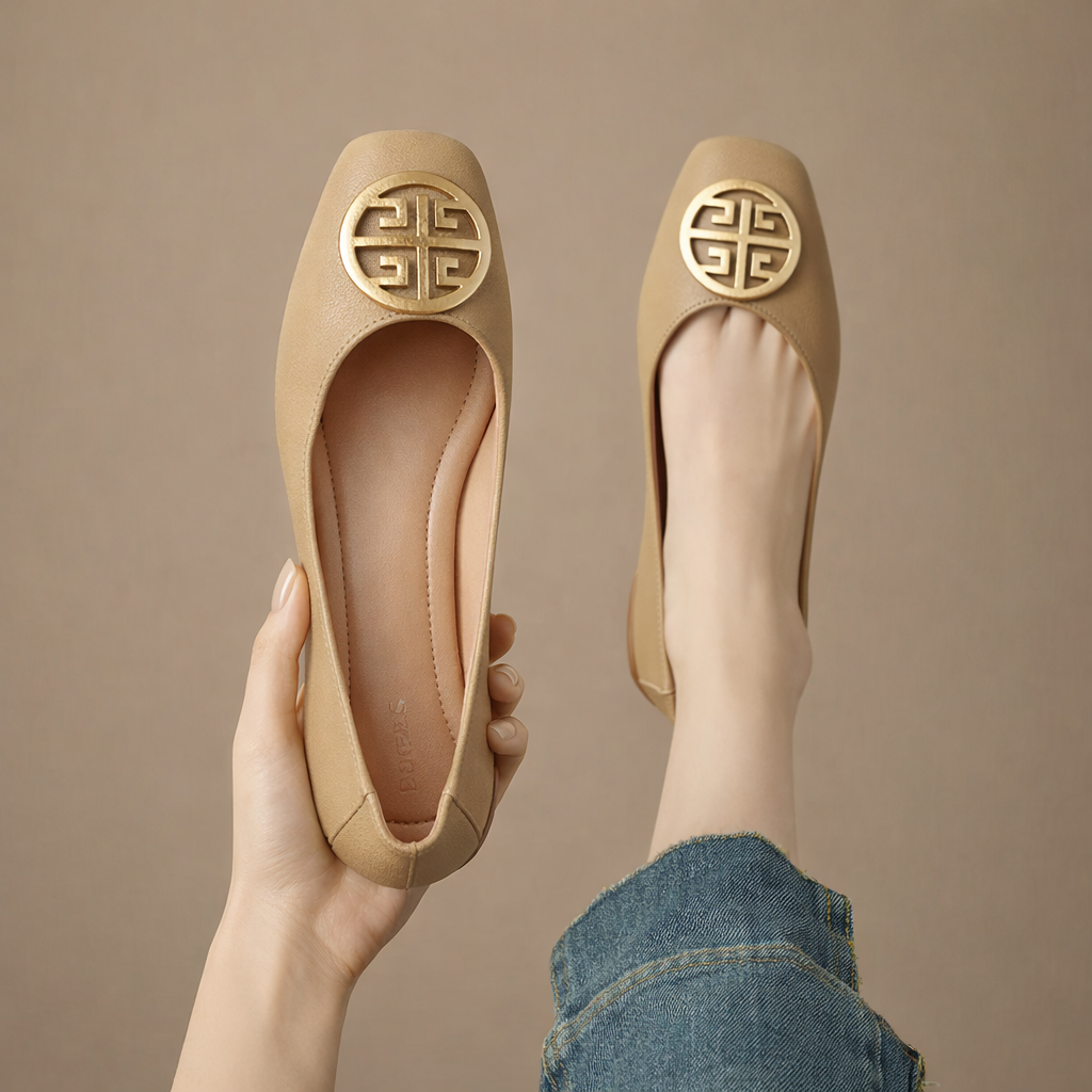 Archard Leather Flats